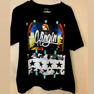 M Last Kings screen print T shirt